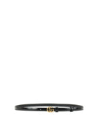 Gucci Black Patent GG Thin Belt size 80