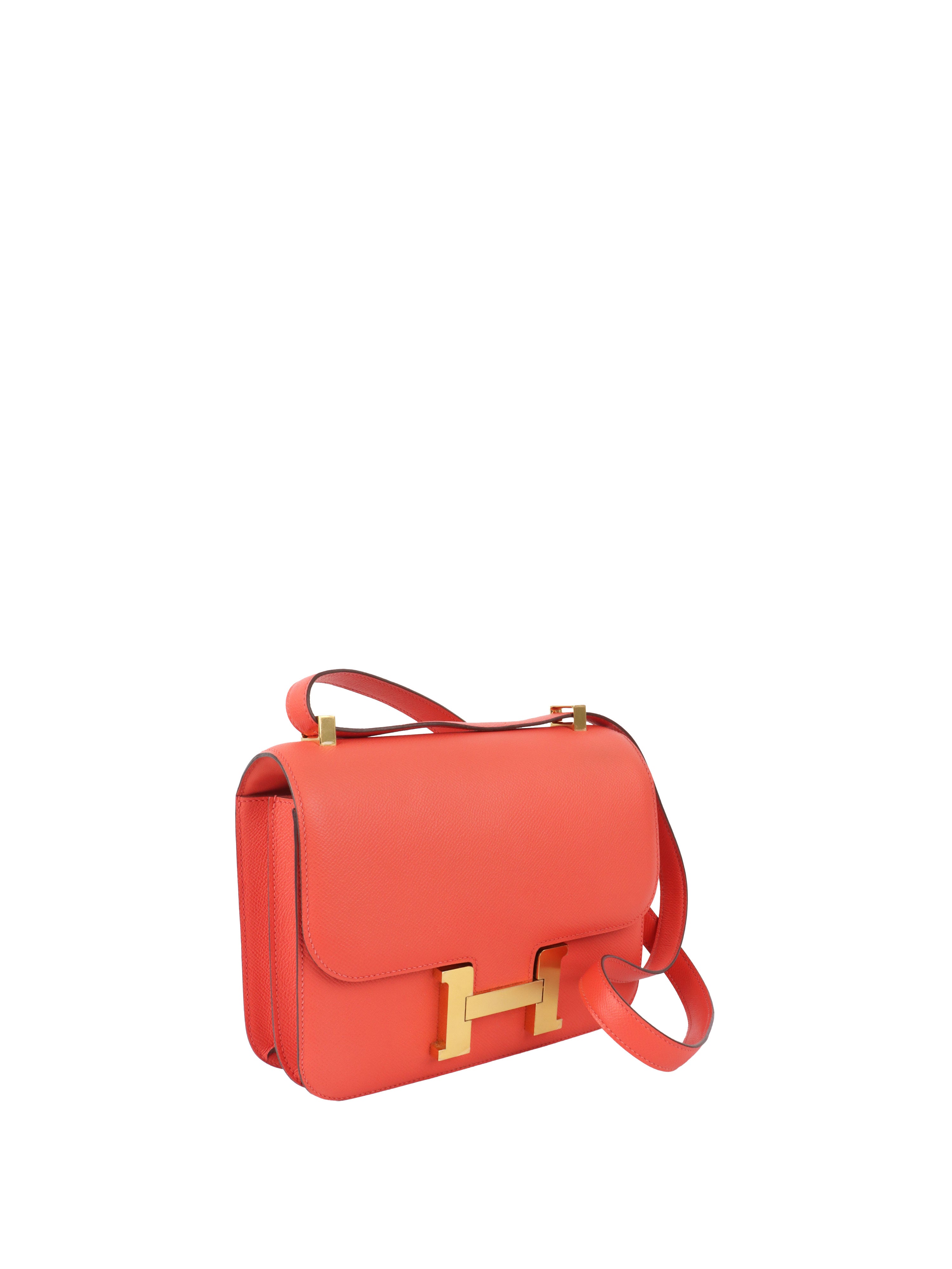 Hermes Rose Texas Epsom Constance 23 GHW  Stamp X.