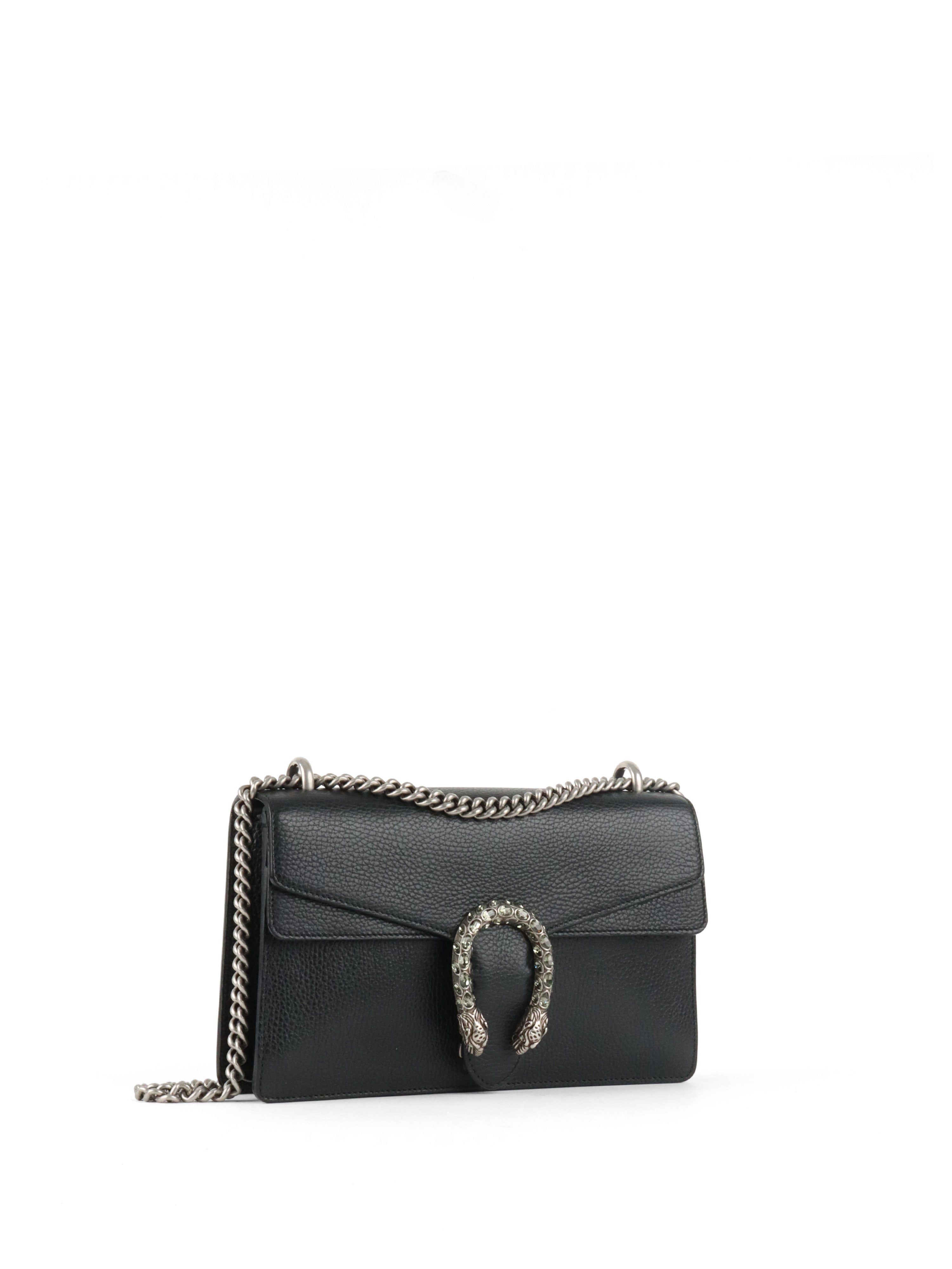 Gucci Small Black Dionysus Bag.