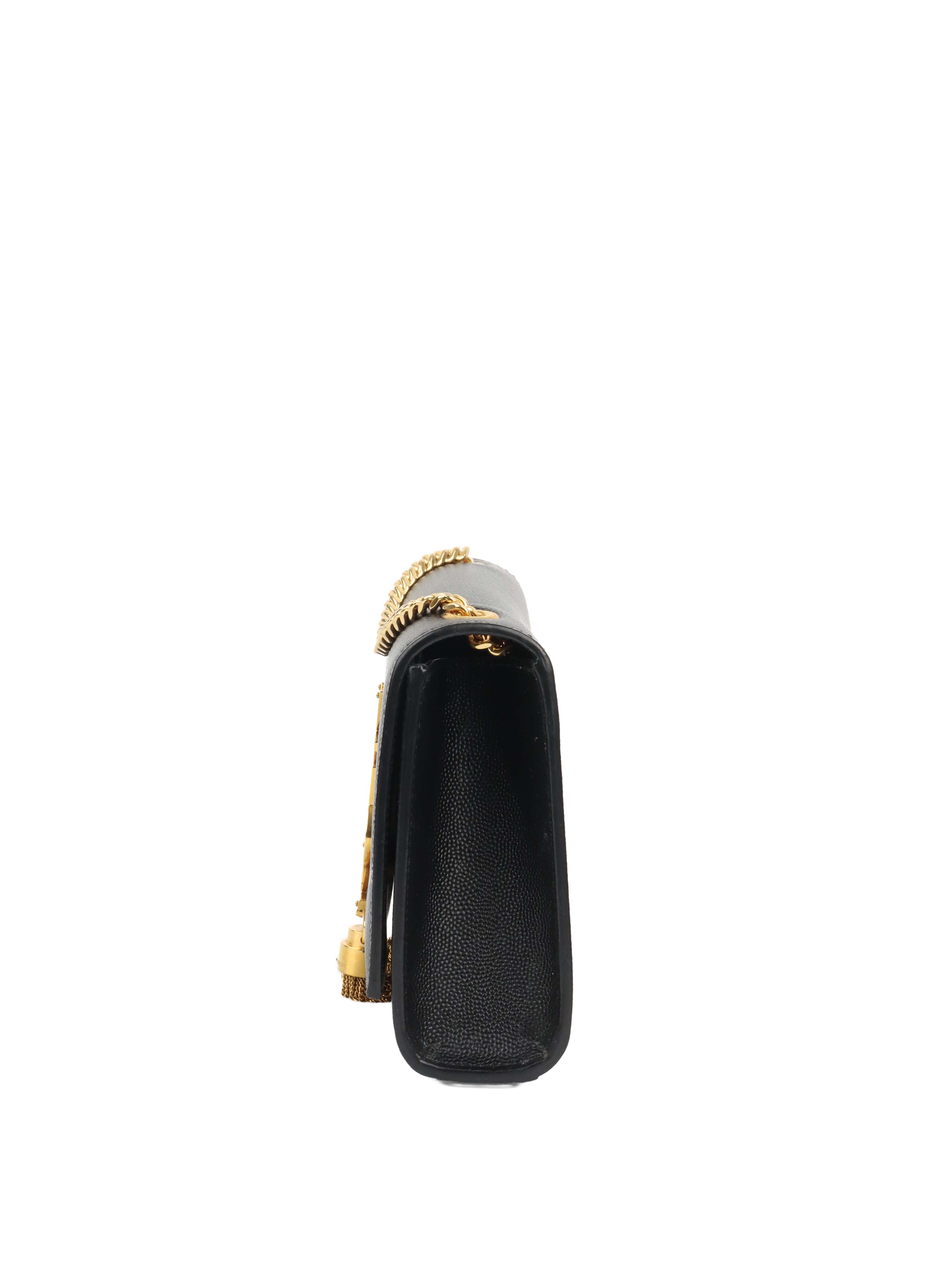 Saint Laurent Black Small Kate Tassel Shoulder Bag