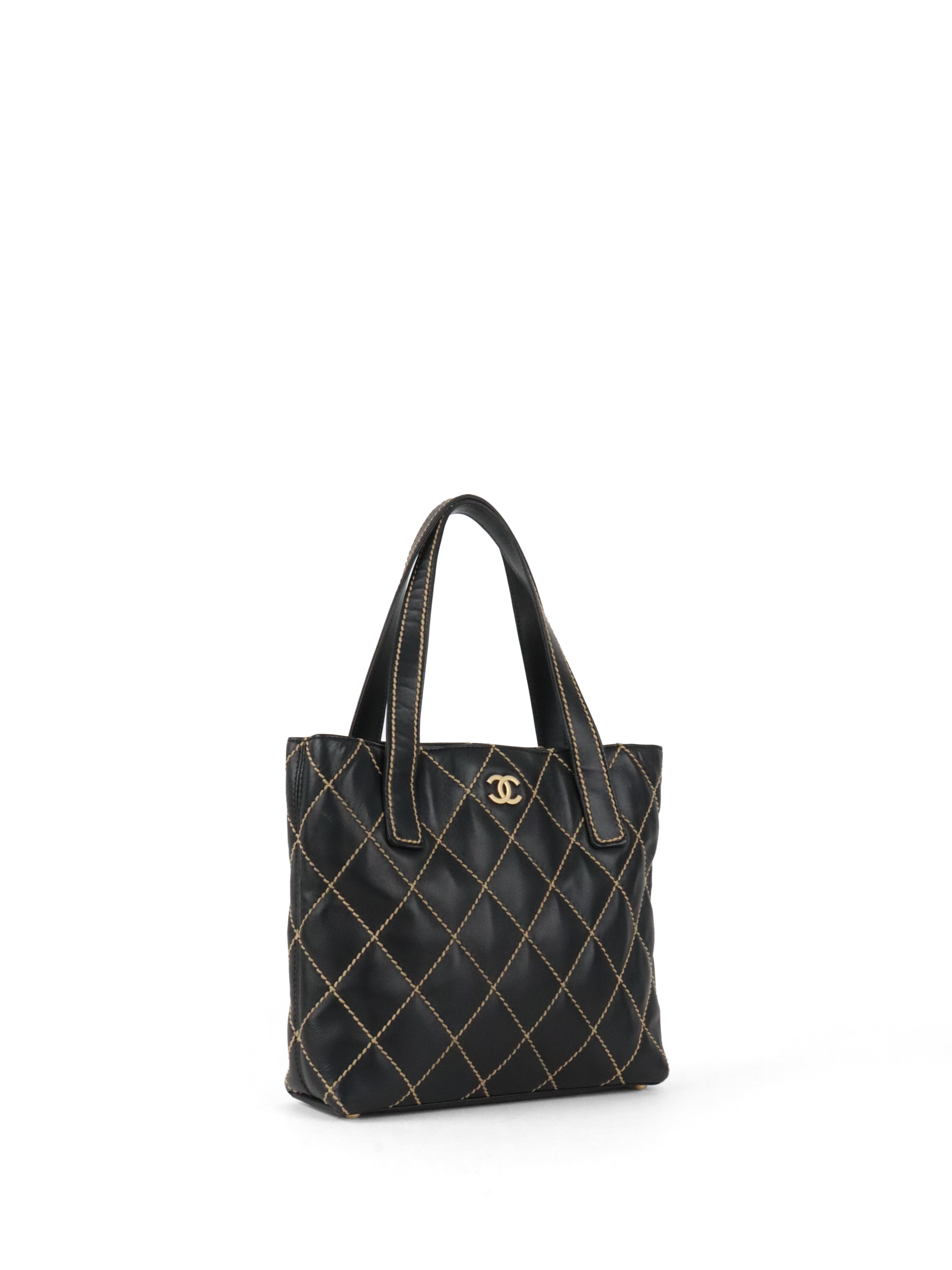 Chanel Black Wild Stitch Tote Bag
