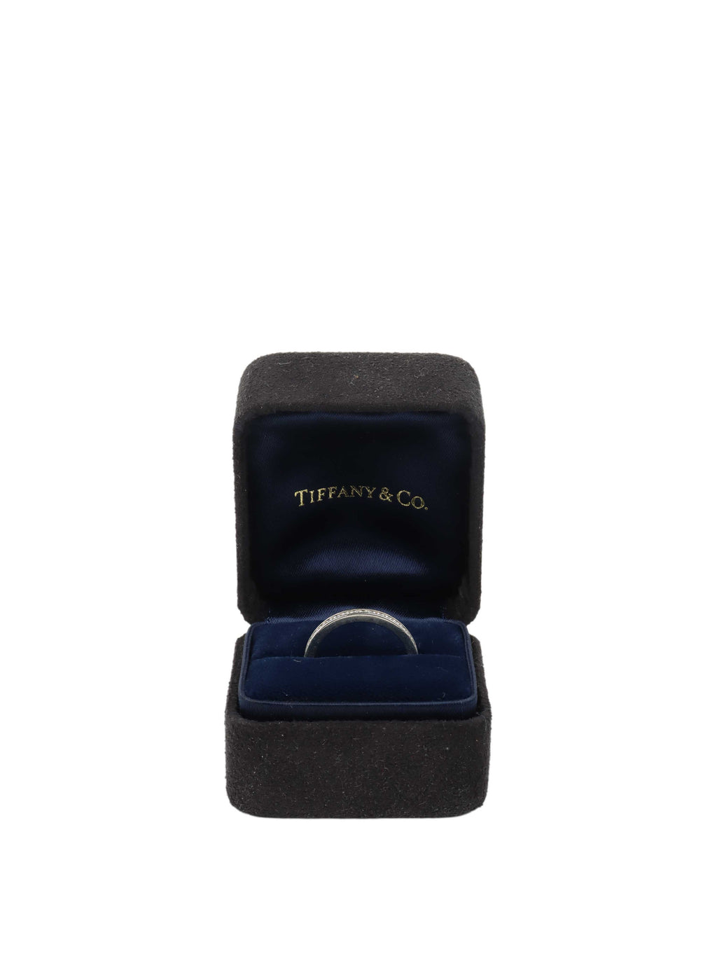 Tiffany & Co Platinum with a Full-circle of Diamonds Ring 2mm band