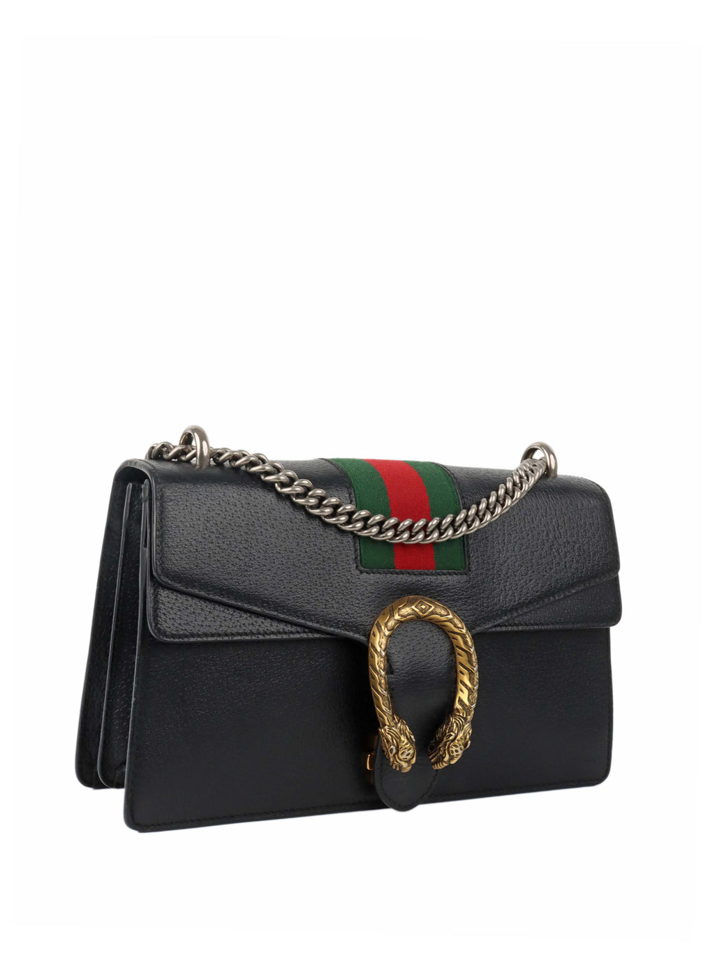 Gucci Small Black Dionysus Web Bag.