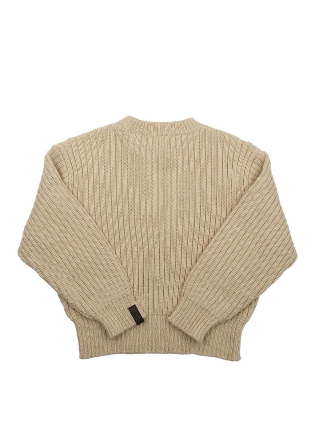 Louis Vuitton Elbow Patch Ribbed Pullover Sweater.