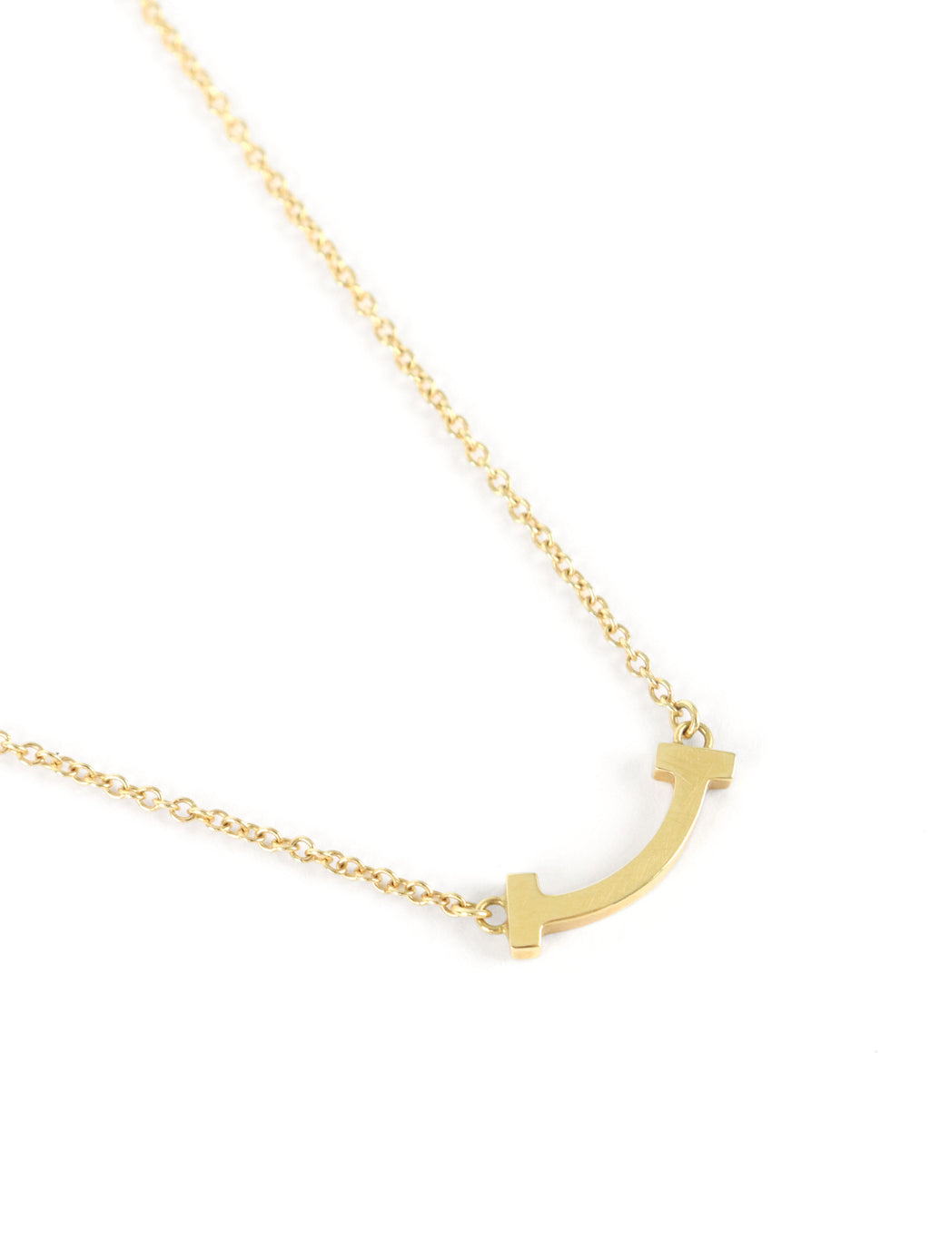 Tiffany & Co Mini Smile Pendant Yellow Gold