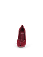 Dior Dark Pink Suede and Snakeskin Heels