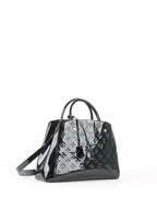 Louis Vuitton Black Monogram Vernis Montaigne MM Satchel Bag