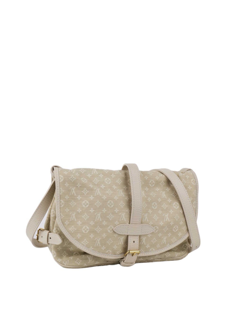 Louis Vuitton Monogram White and Cream Shoulder Bag.