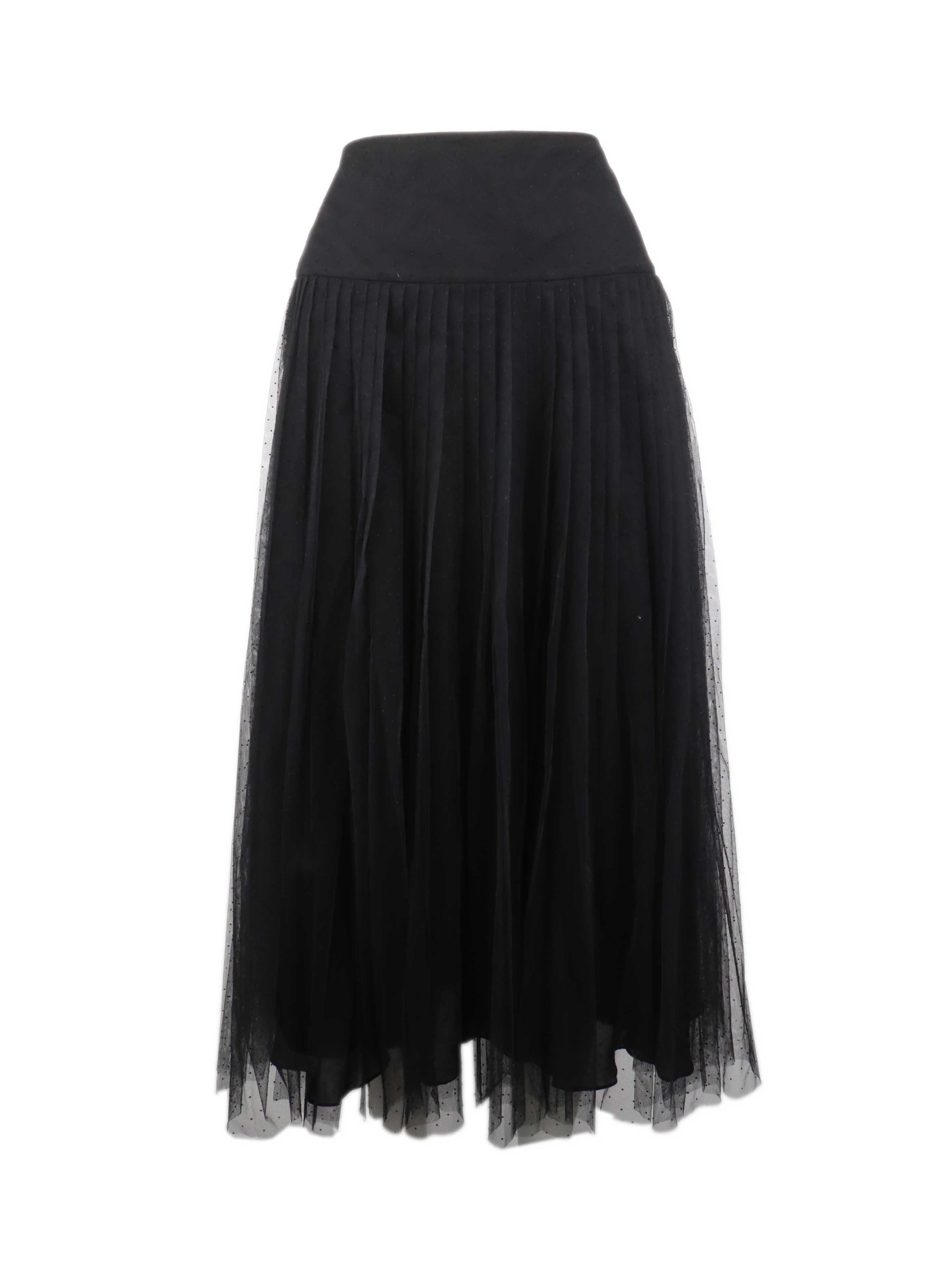 Dior Black Tulle Skirt.