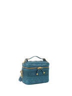 Dior Deep Blue Travel Vanity Case with Shoulder Strap.