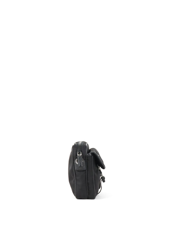 Prada Black Re-Nylon and Saffiano Leather Shoulder bag