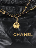 Chanel 22 Medium Black Bag.