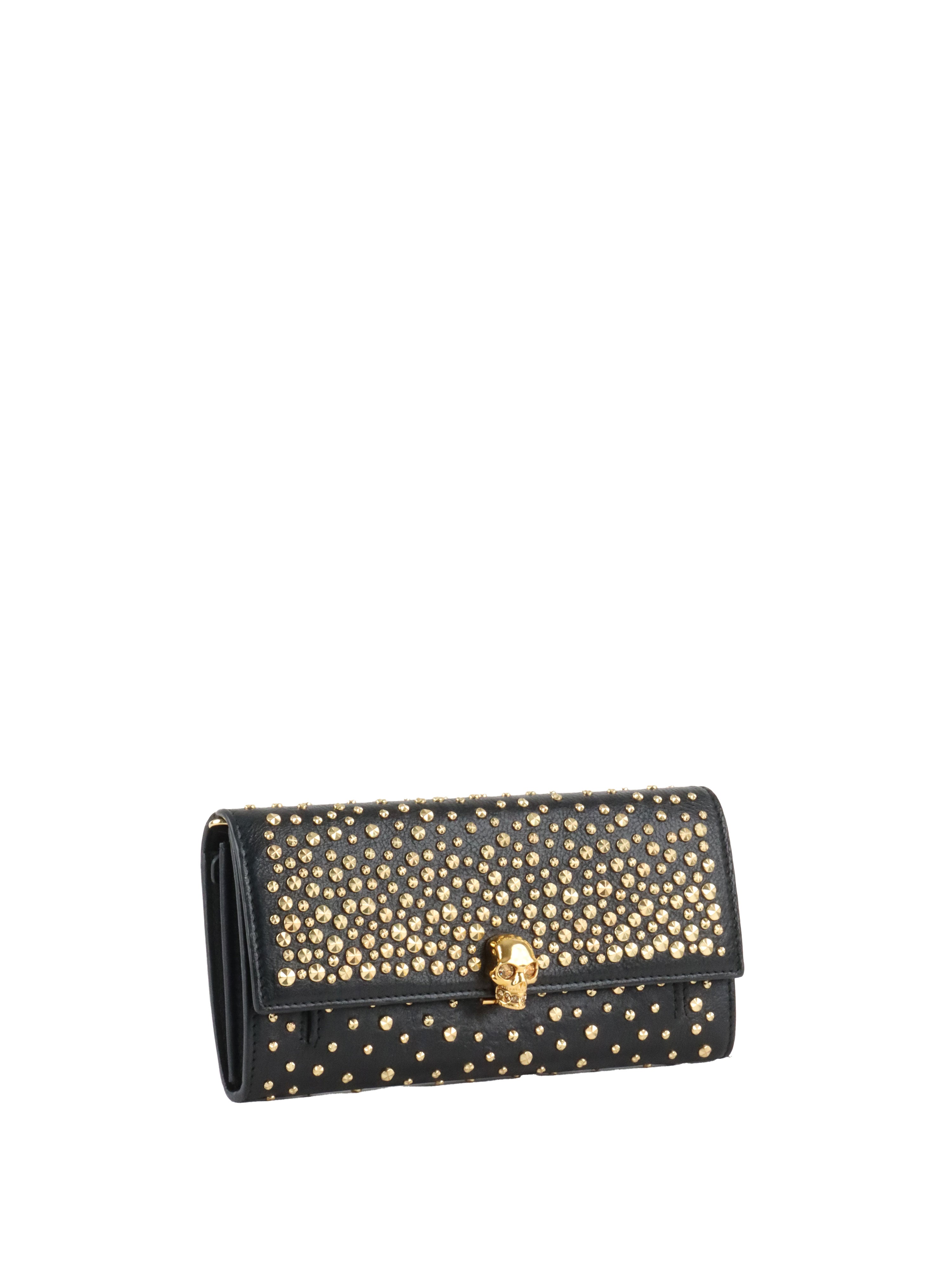 Alexander McQueen Studs & Skull Chain Clutch