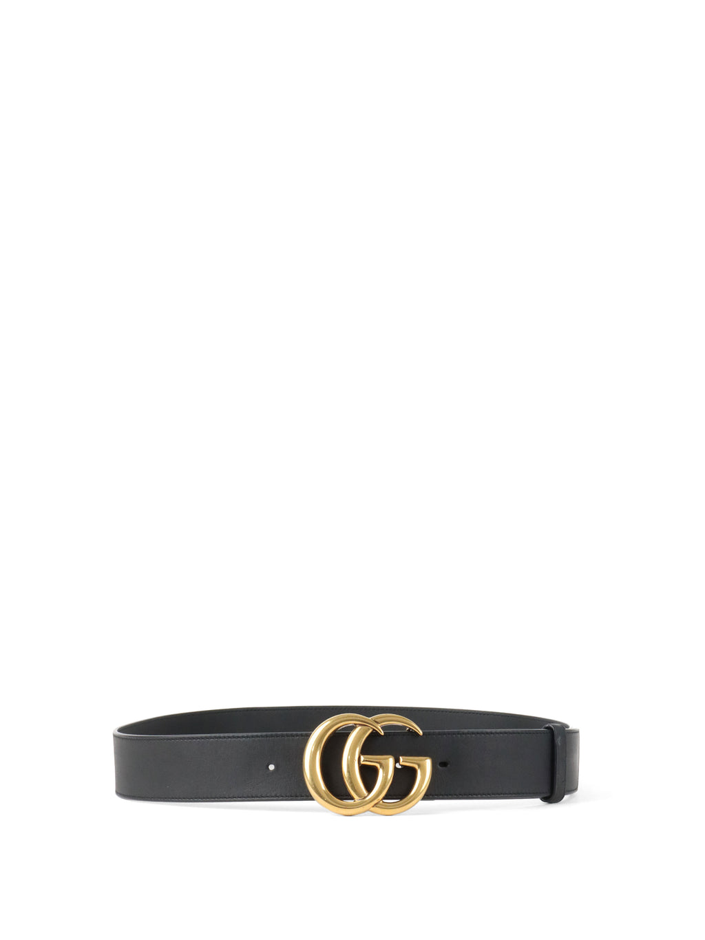 Gucci Black GG Marmont Wide Belt Size 90