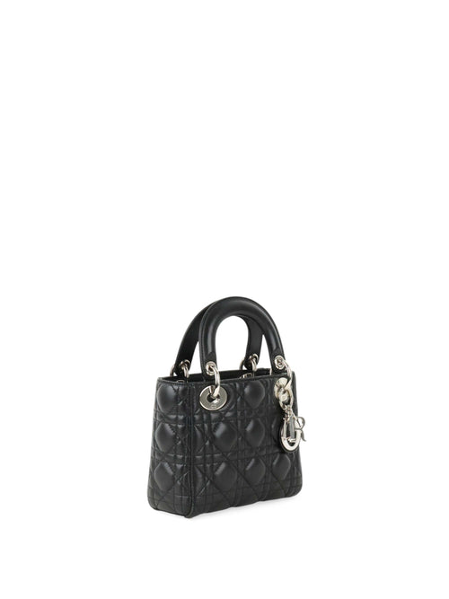 Dior Black Cannage Mini Dior SHW