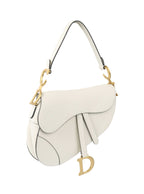 Dior White Saddle Bag.