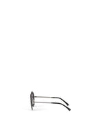 Chanel Silver/Black Chain Round Sunglasses