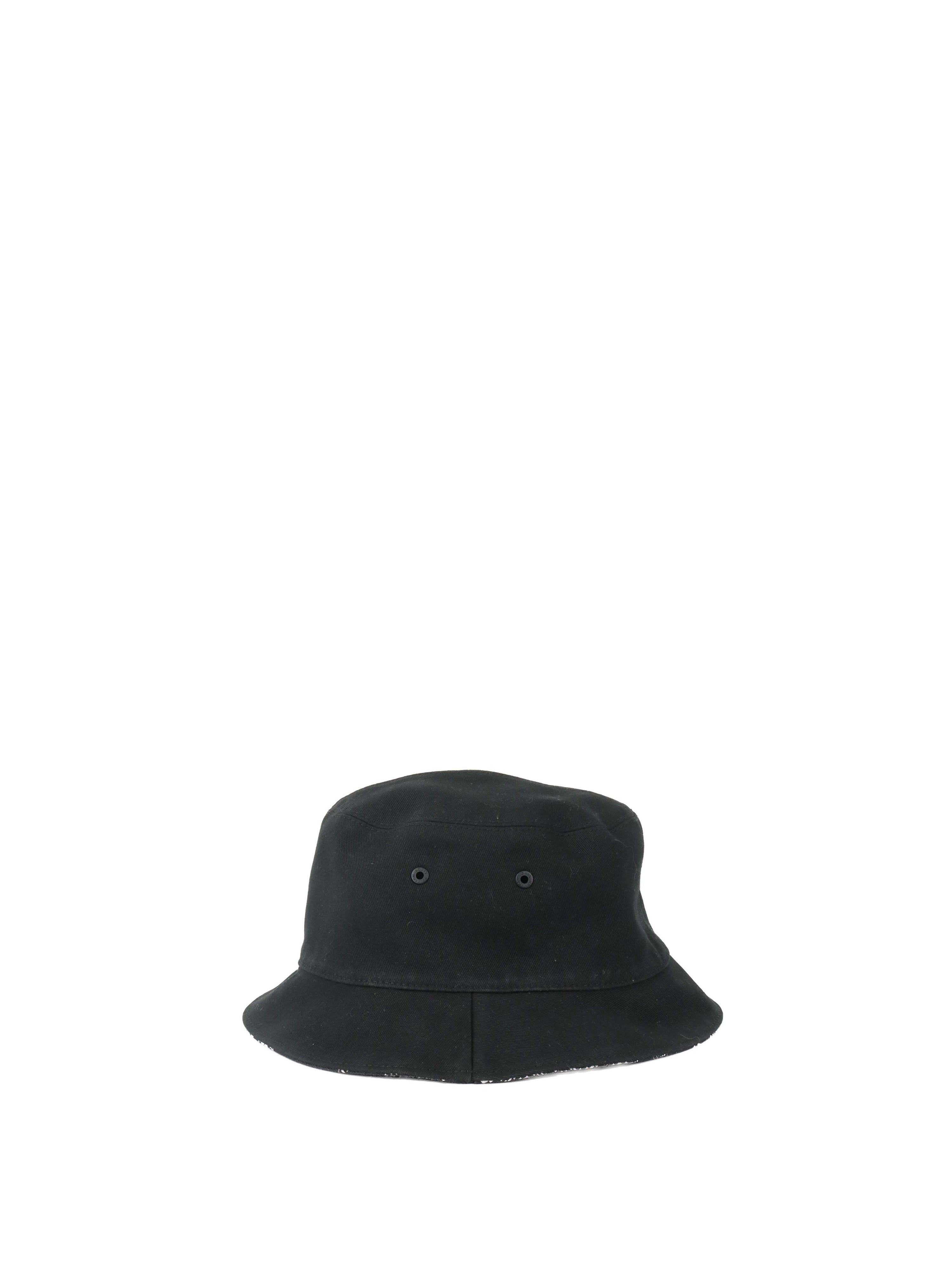 Louis Vuitton Black & White Distorted Damier Reversible Bucket Hat