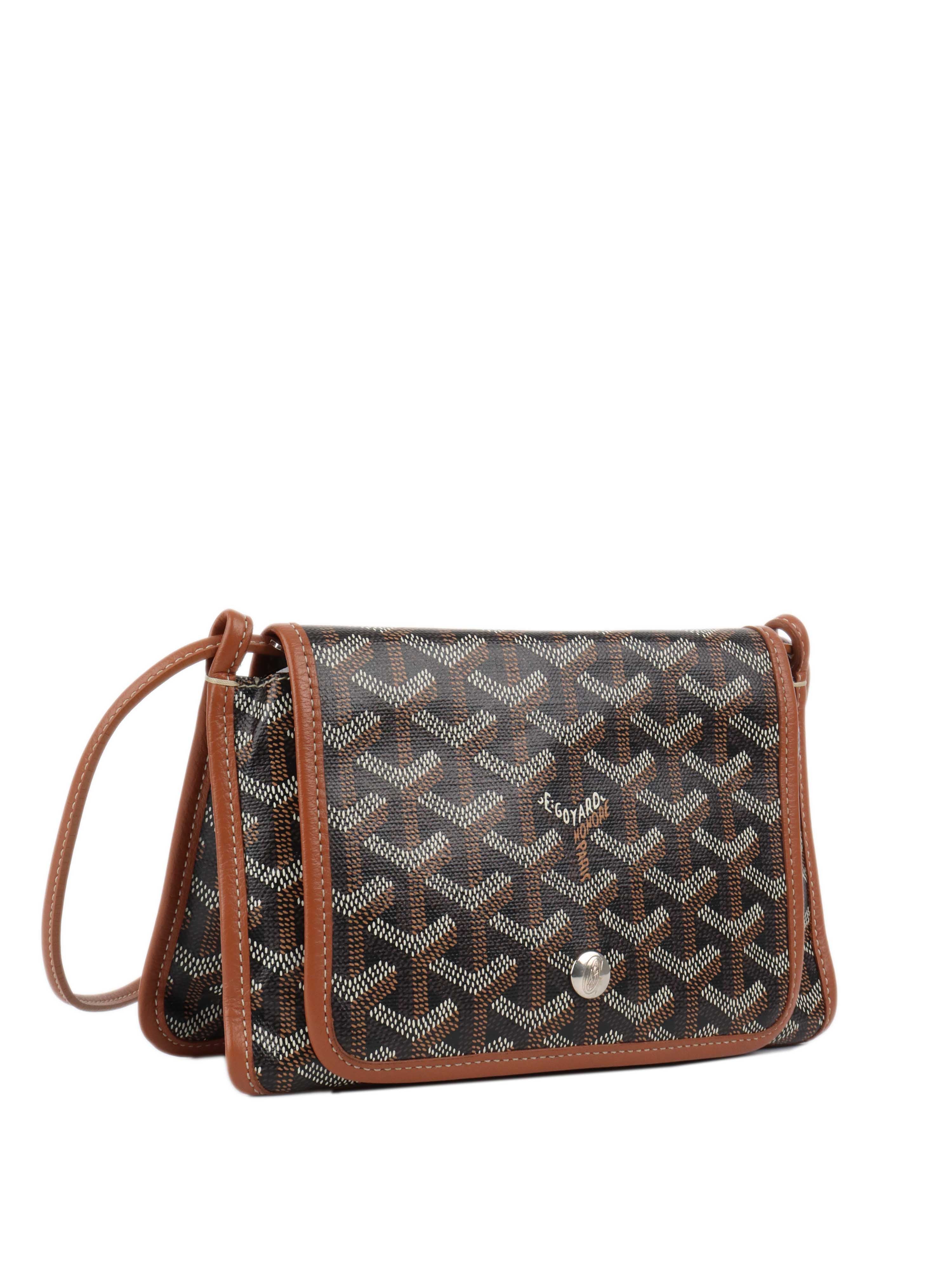 Goyard Black & Tan Plumet Pocket Wallet.