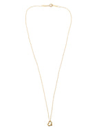 Tiffany & Co Gold Open Heart Necklace 7mm.