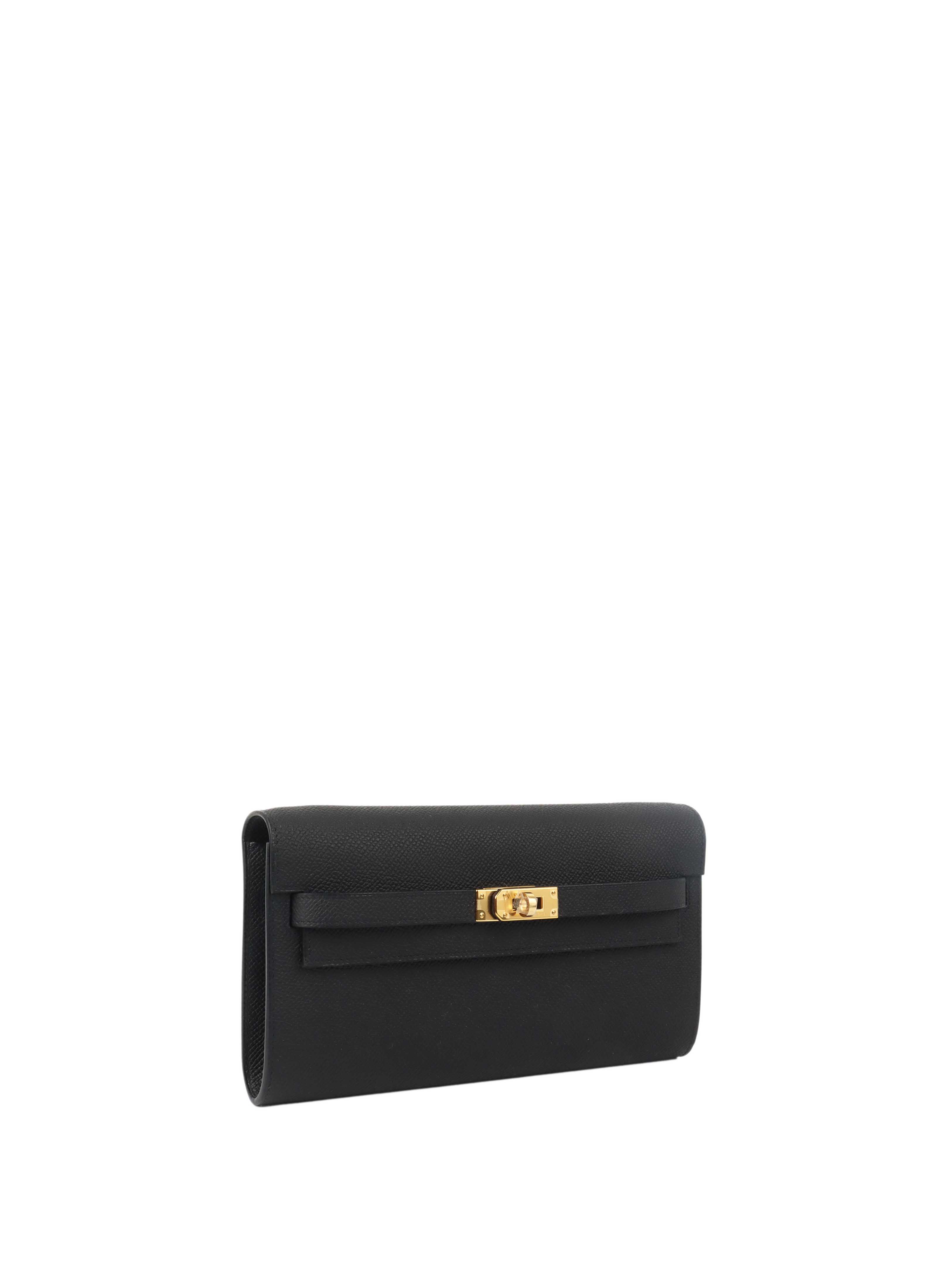 Hermes Kelly Classique To Go Noir GHW Stamp K.