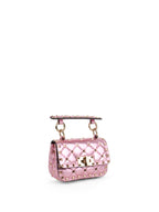 Valentino Electric Pink  Rockstuds Spike Micro Bag