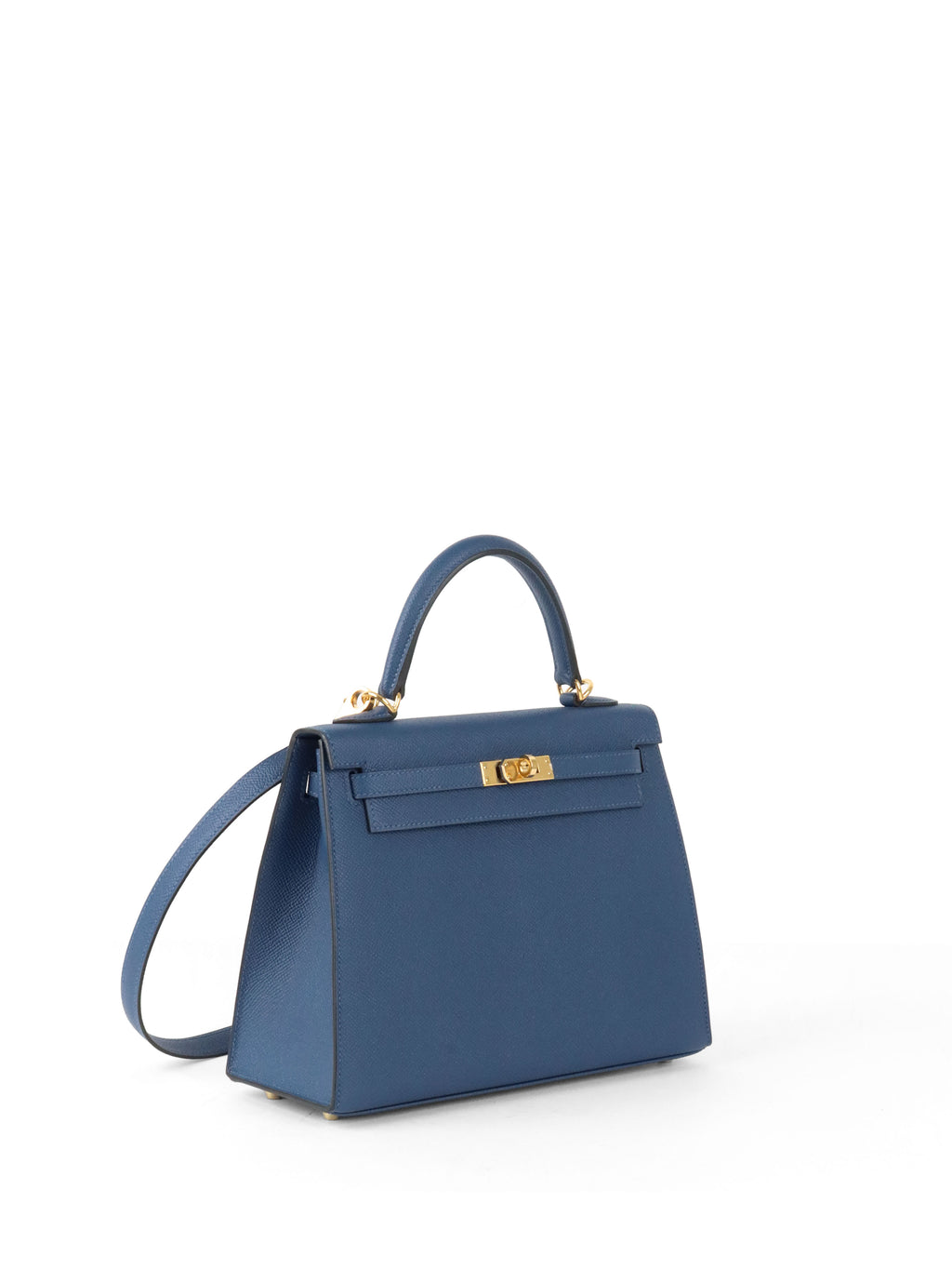 Hermes S4 Deep Blue Kelly 25 Epsom leather GHW Stamp D