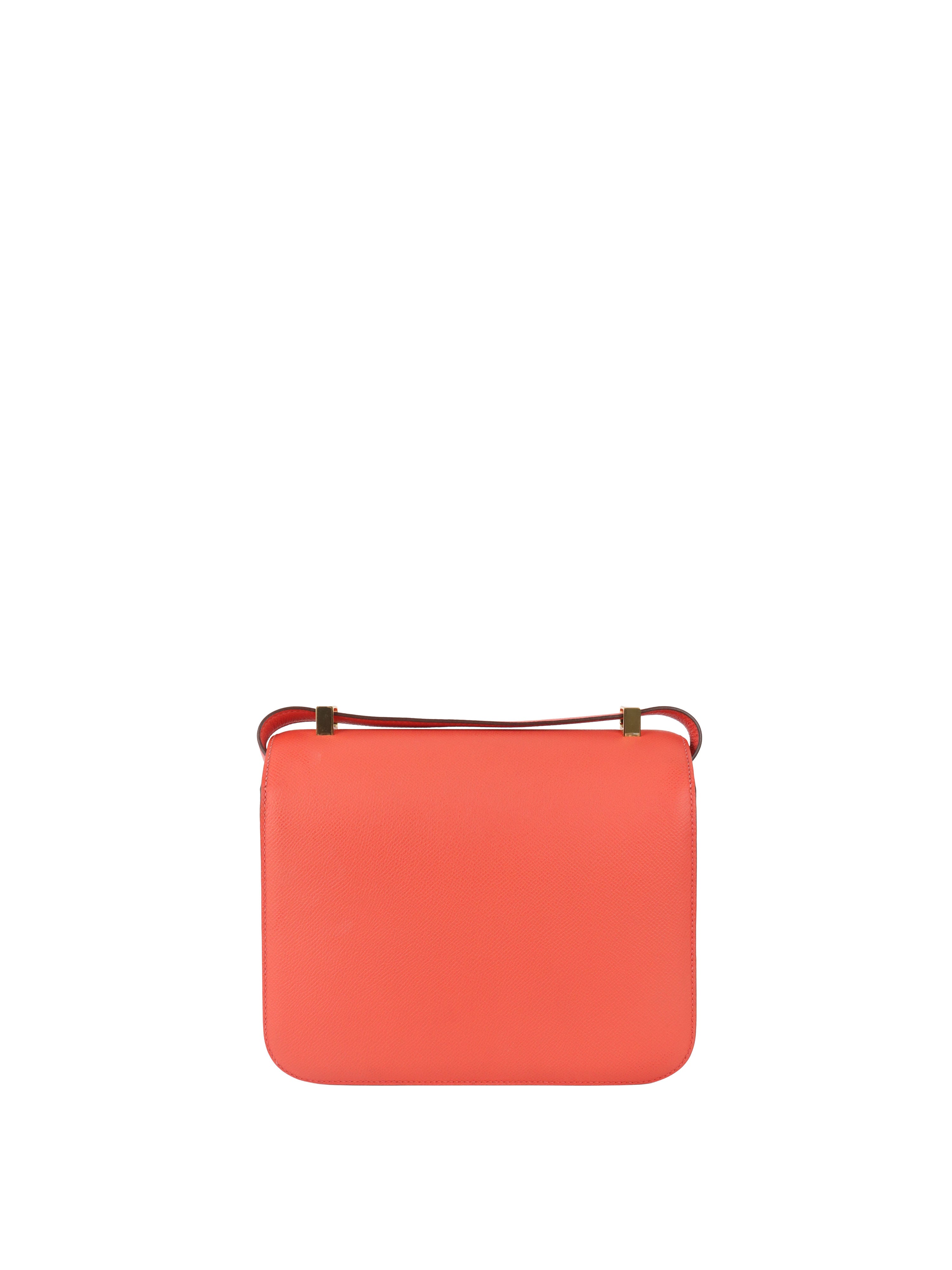 Hermes Rose Texas Epsom Constance 23 GHW  Stamp X.