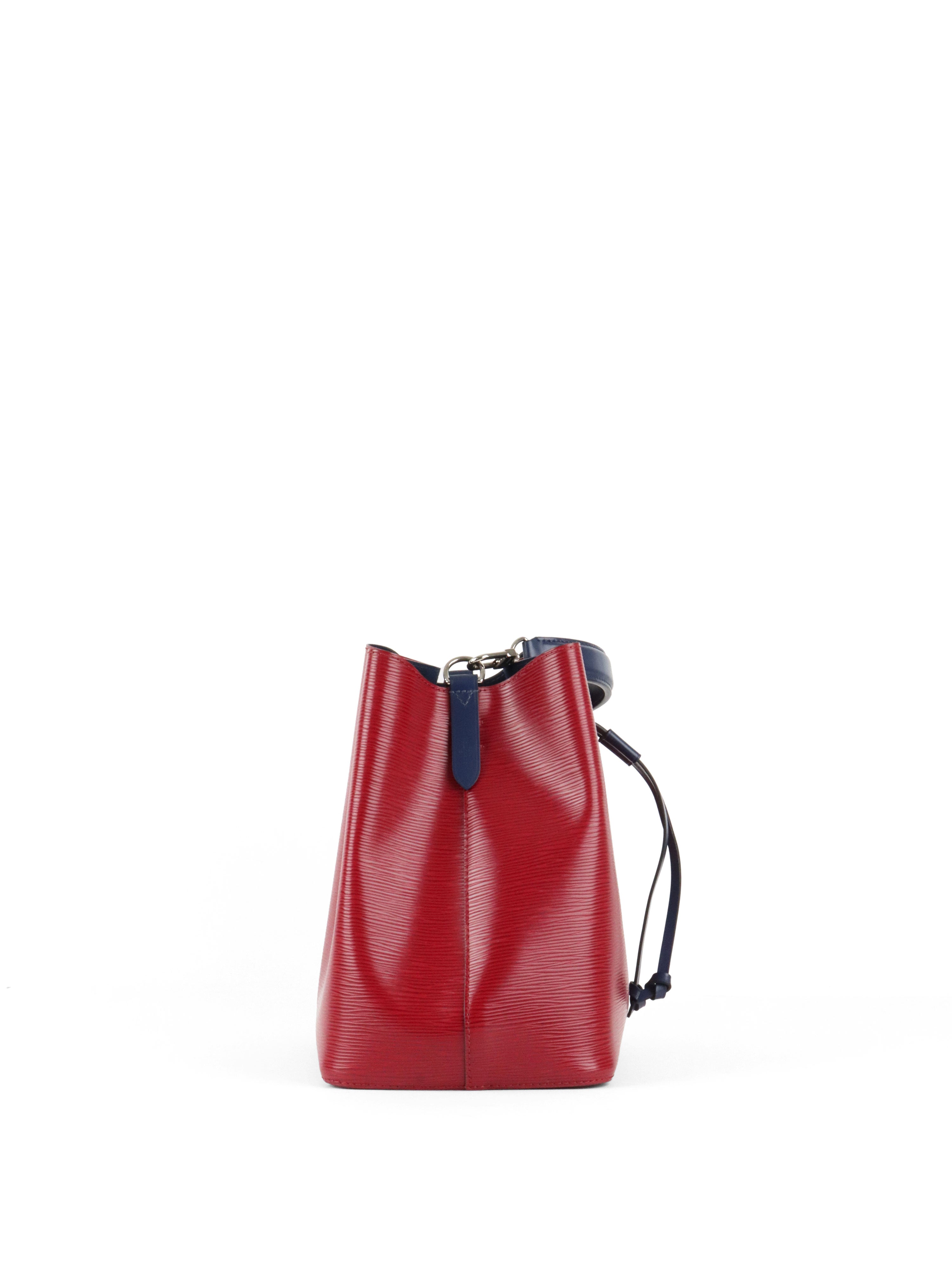Louis Vuitton Red & Navy Epi Leather NeoNoe MM