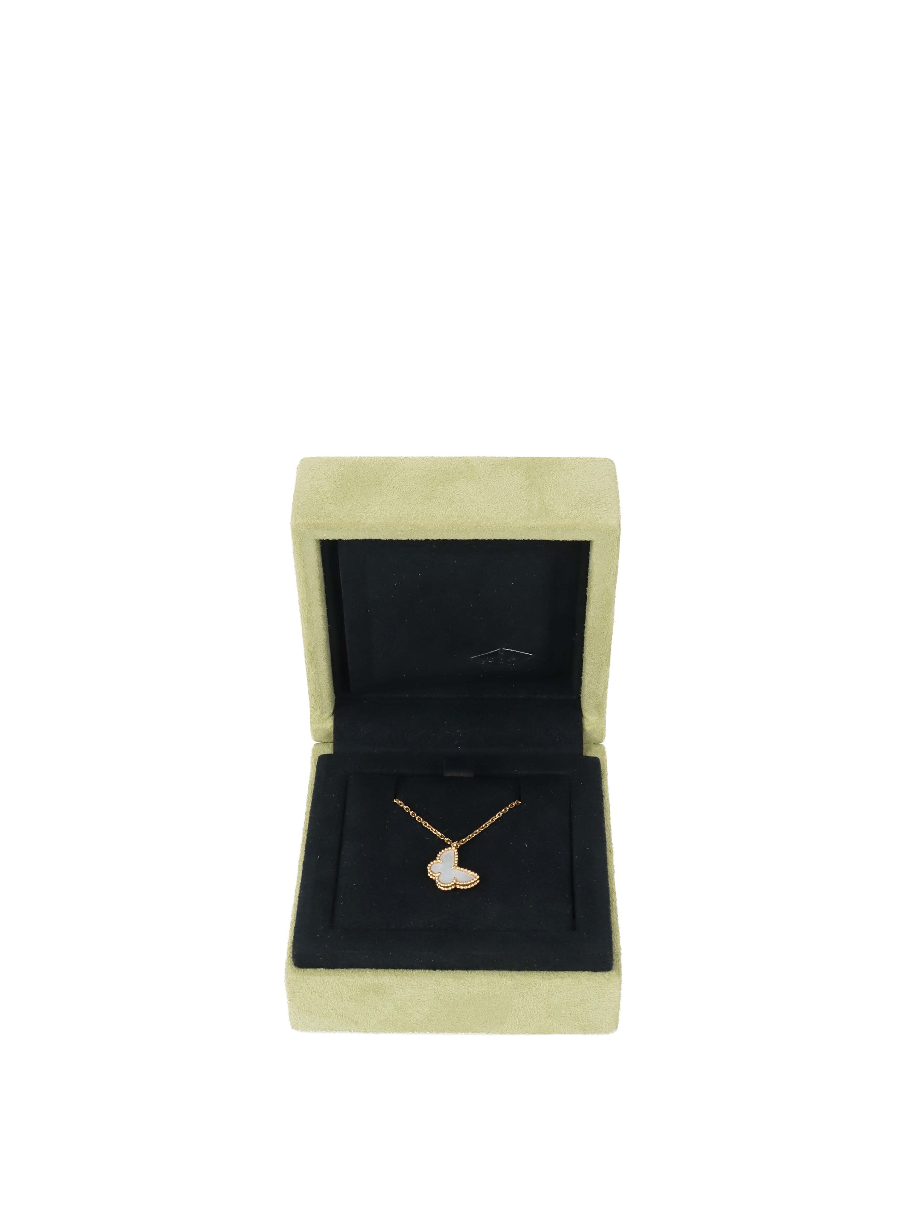 Van Cleef & Arpels Mother of Pearl Sweet Butterflies Necklace