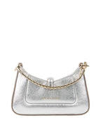 Bvlgari Metallic Silver mini Serpenti Shoulder Bag.