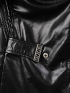 Versace Black Men's Leather Jacket.
