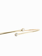Tiffany & Co Small Yellow Gold Elsa Peretti Diamond Hoop Single-row Bangle