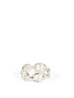 Hermes Silver Chaine D'Ancre Enchainee Ring, Small Model