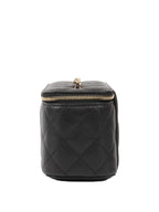 Chanel Black Caviar Vanity Case.