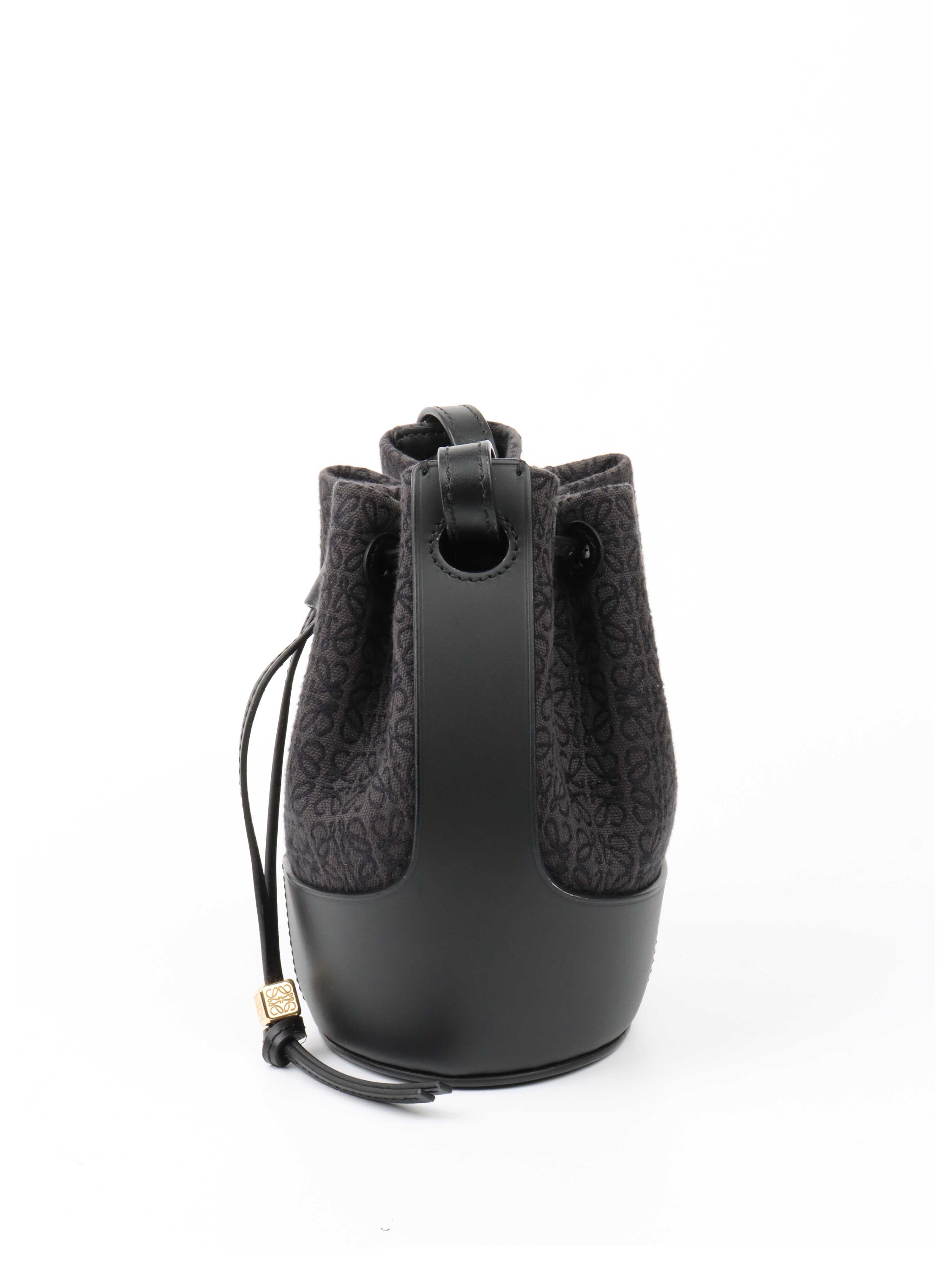 Loewe Anagram Black Balloon Bag.