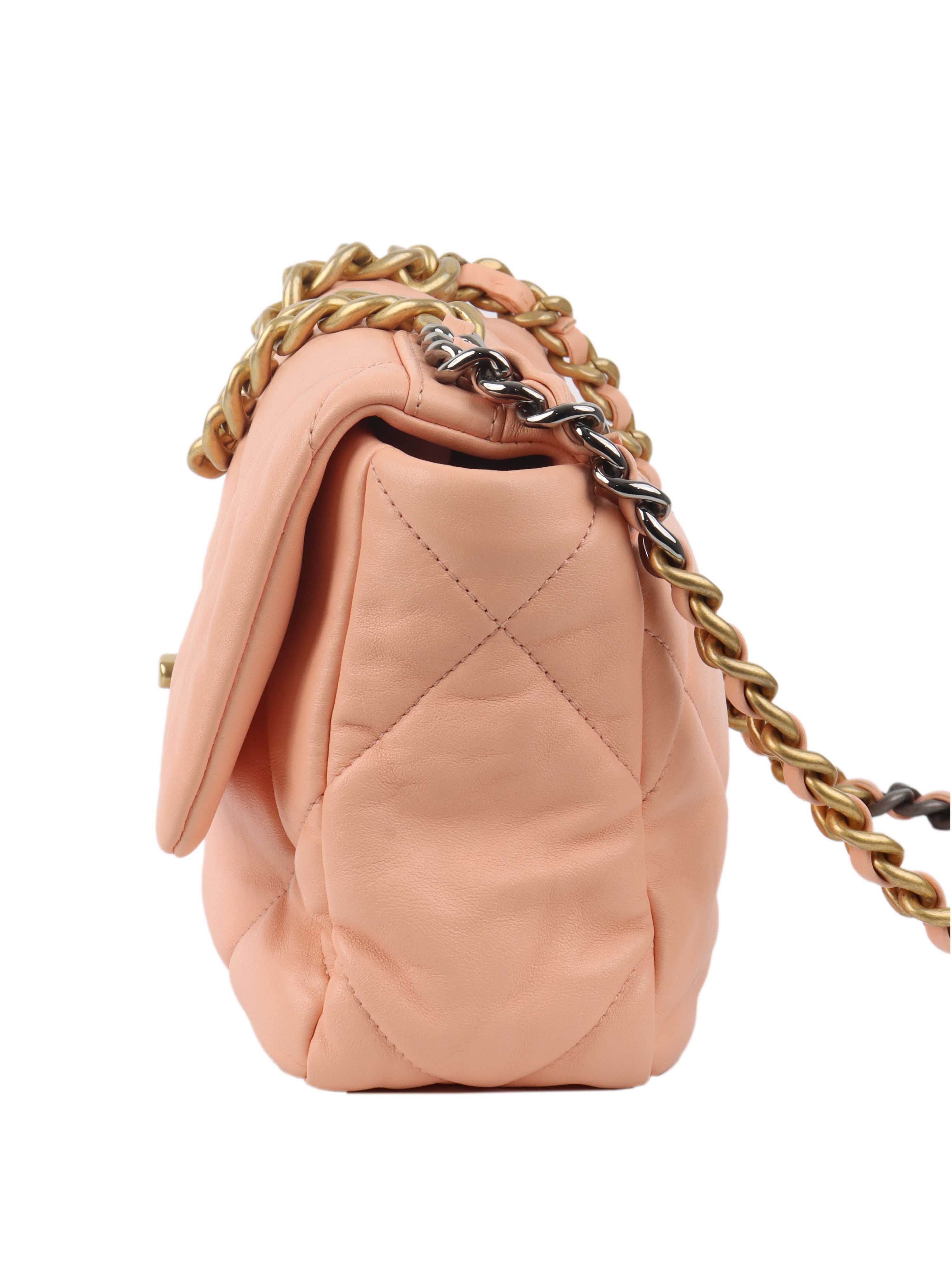 Chanel Small Salmon Pink 19 Bag.