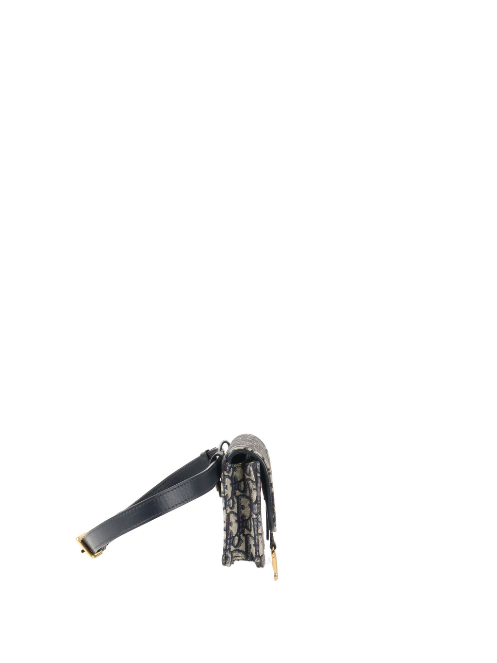 Dior Navy Oblique Saddle Belt Bag