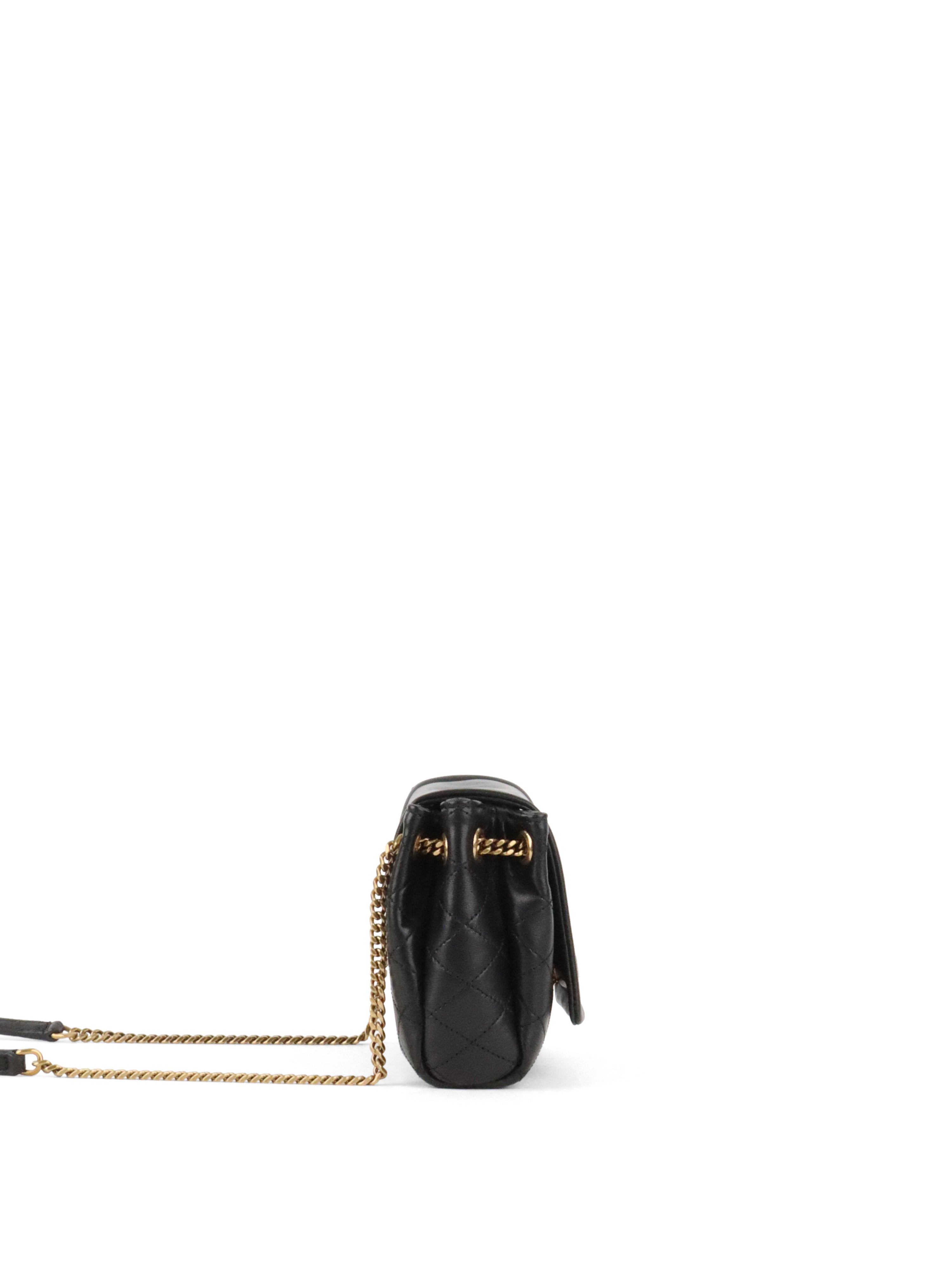 Saint Laurent Black Mini Nolita Shoulder Bag