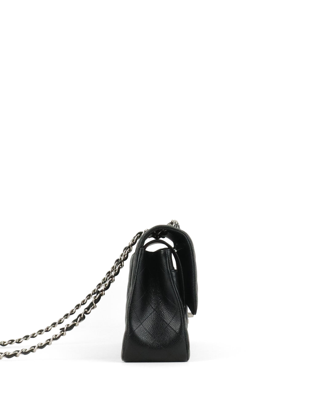 Chanel Black Caviar Jumbo Classic Flap SHW