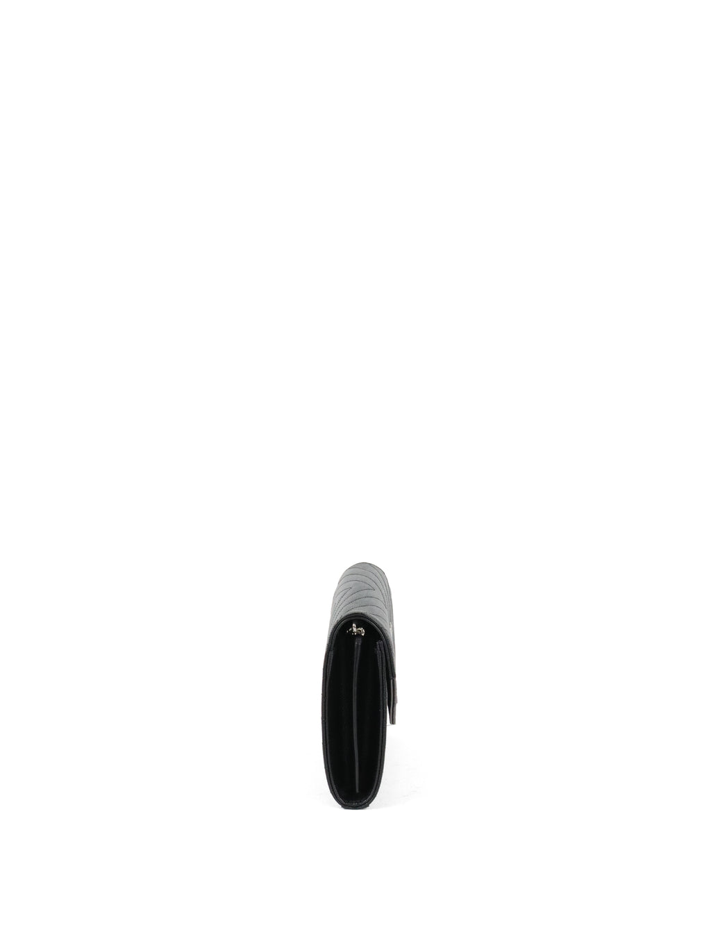 Saint Laurent Black Cassandre Envelope Chain Wallet