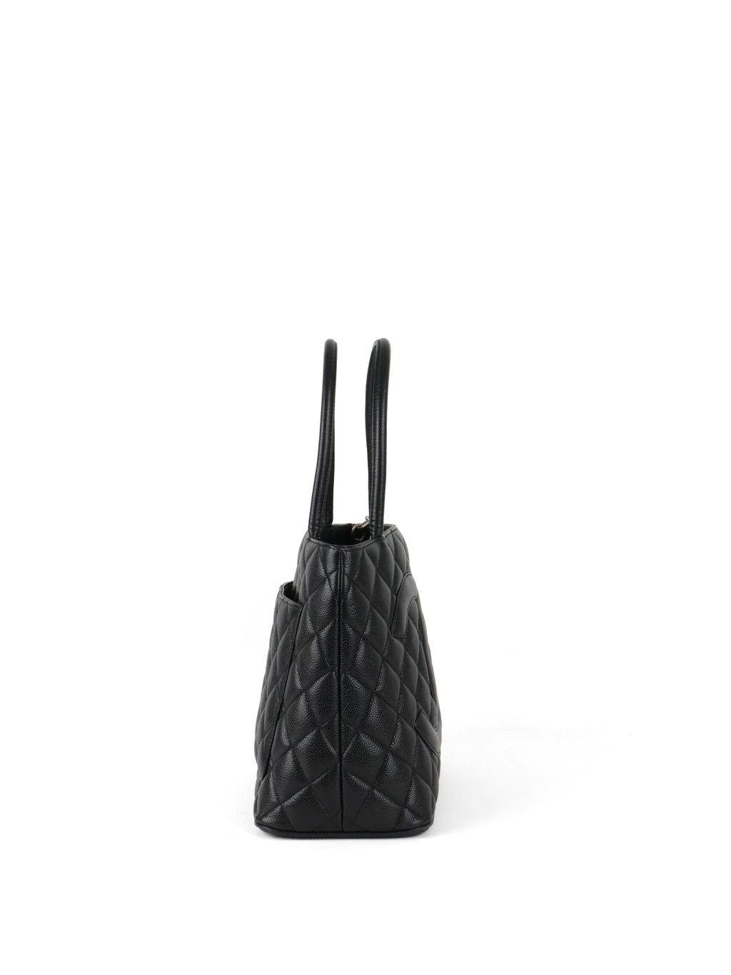 Chanel Black Caviar Vintage Medallion Tote