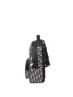Dior Blue Oblique Canvas Crossbody Sling Bag.