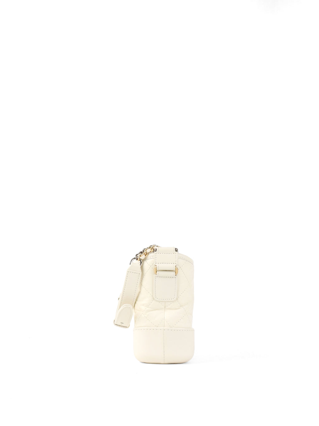 Chanel Small All White Aged Calfskin Gabrielle Bag