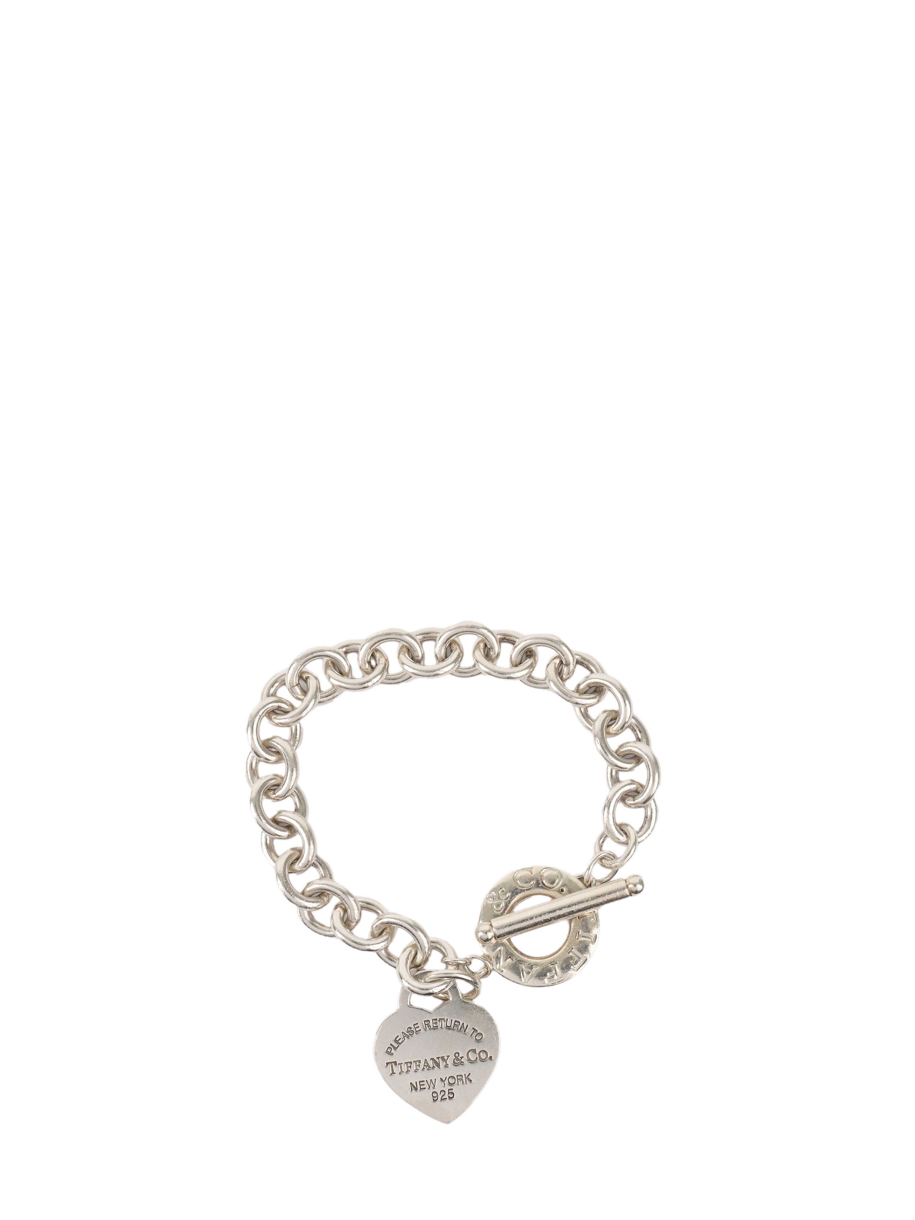 Tiffany & Co Heart Tag Toggle Bracelet.