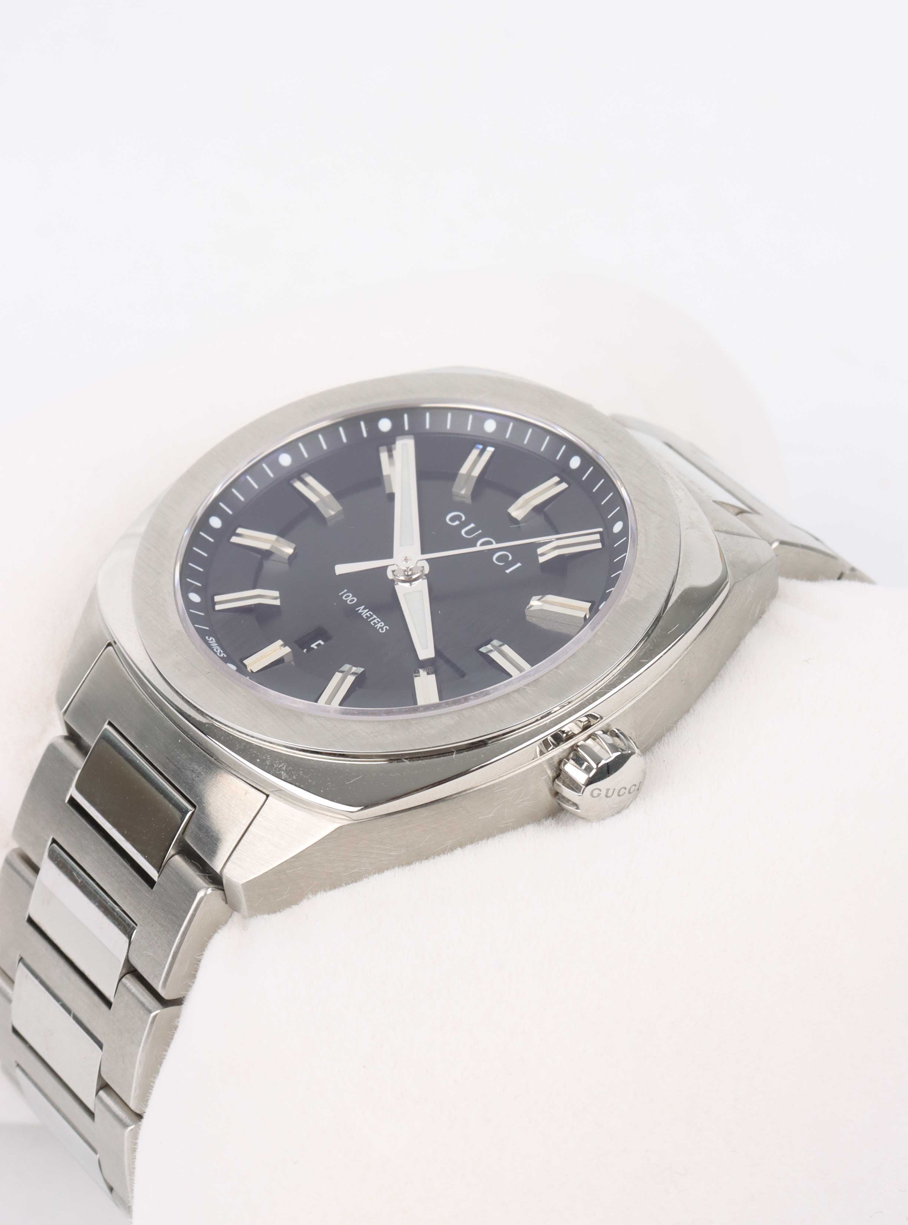 Gucci Black Stainless Steel GG2570 Watch 41mm.