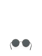 Chanel Silver/Black Chain Round Sunglasses