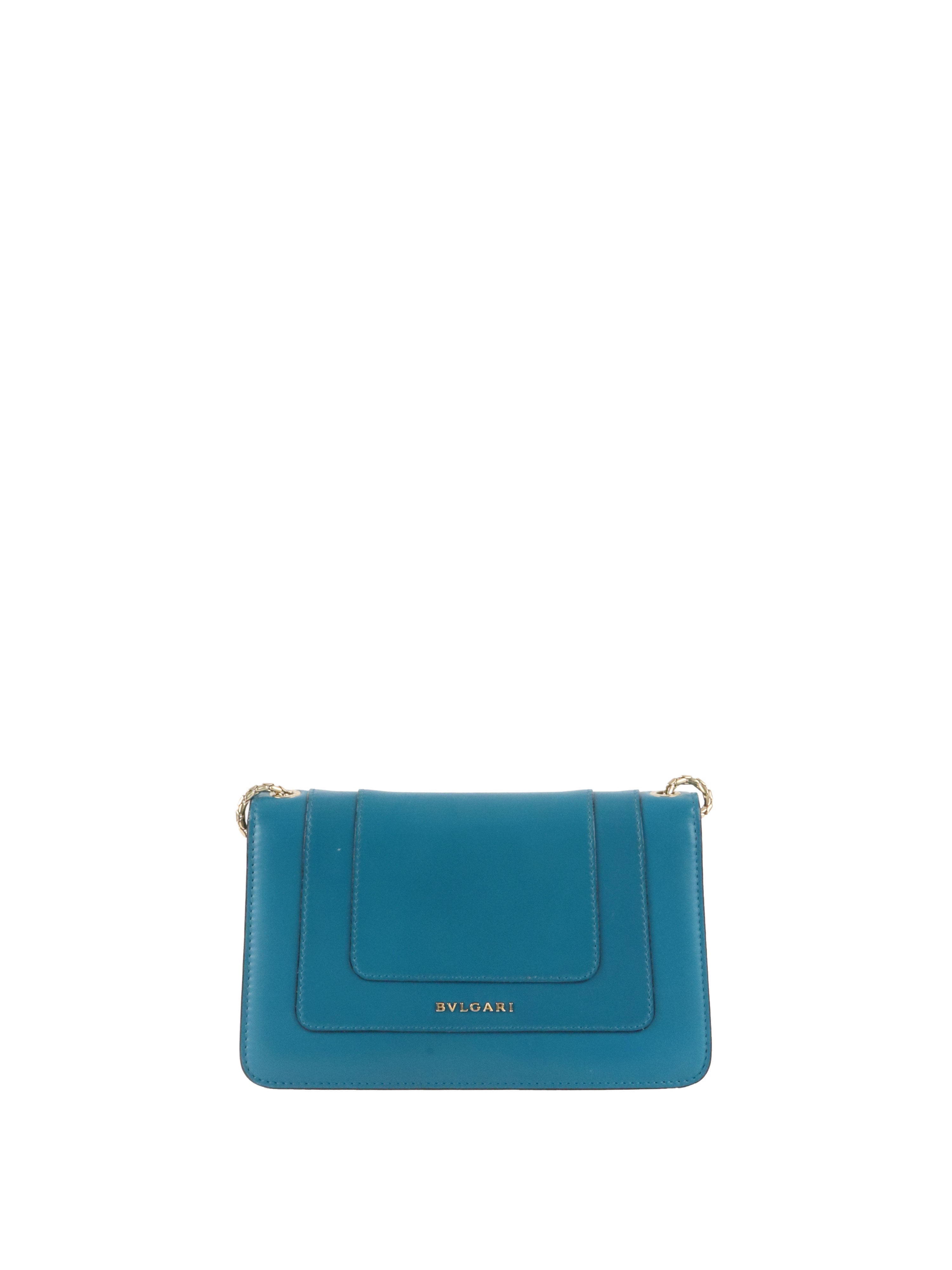 Bvlgari Blue Serpenti Forever Chain Pochette.