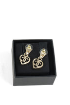 Chanel Light Gold Heart Coco in Love Drop Earring