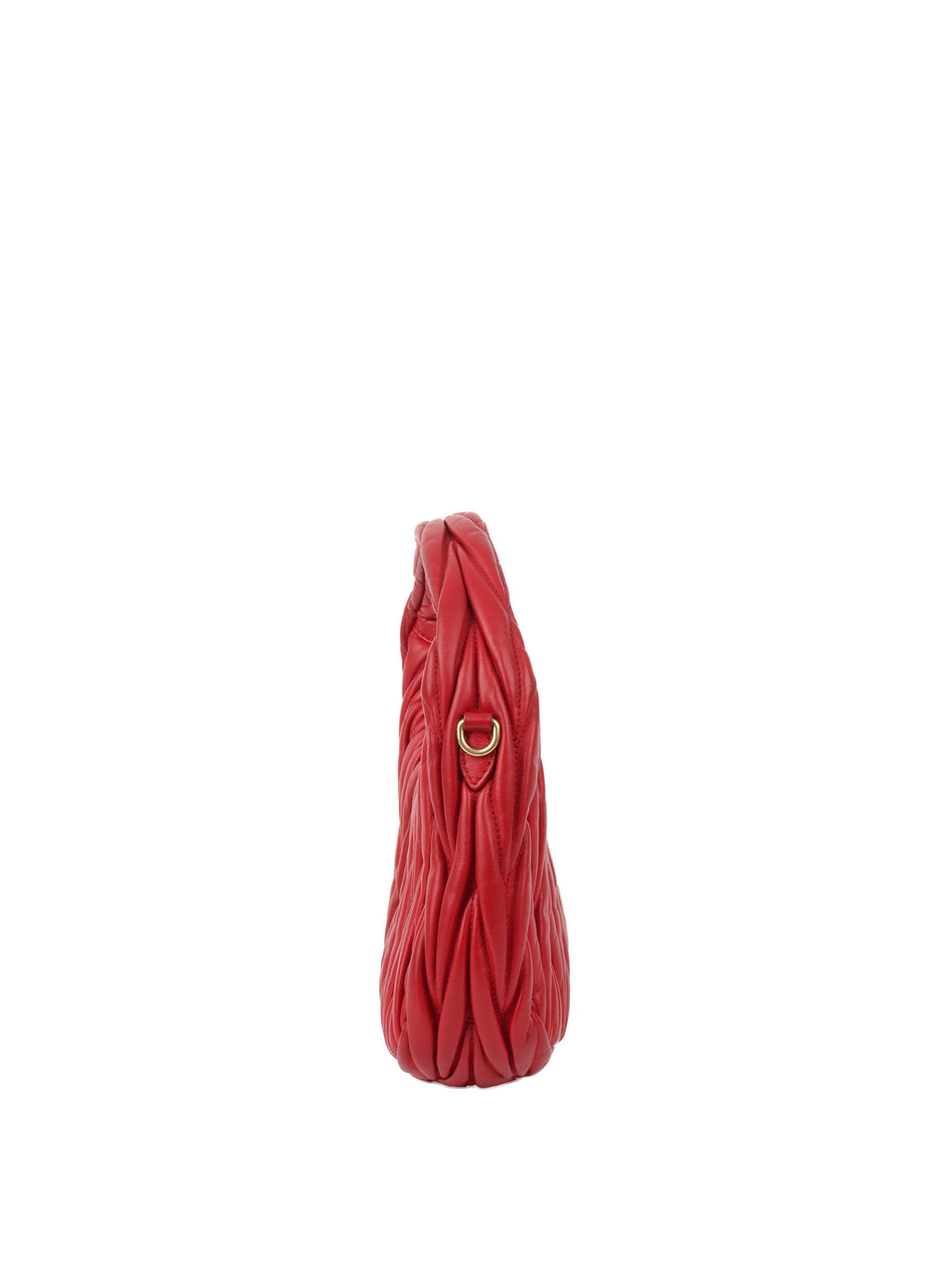 Miu Miu Small Red Wander Matelassé Bag.